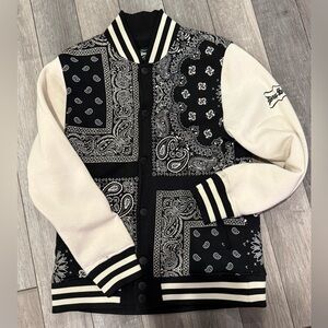 Dogg Supply Black and White Varsity Jacket
